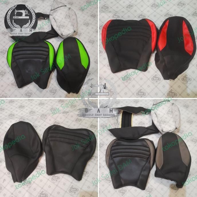 Cover Kulit Jok Sadel Custom Sport - Ninja - CBR - YZF R25 - R15 - GSX