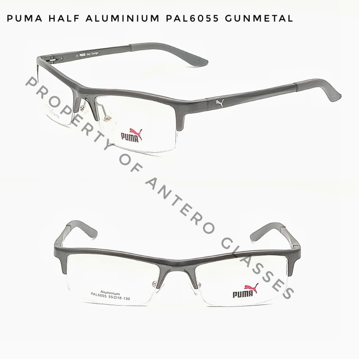 Frame Kacamata Pria Wanita Sporty Half Frame Grade Original