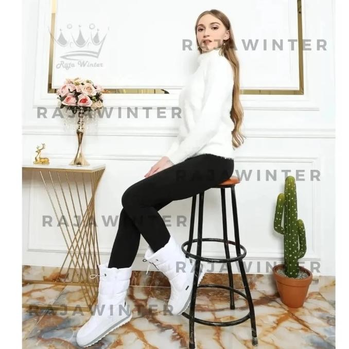 Import sweater turtleneck wanita bulu halus winter musim dingin