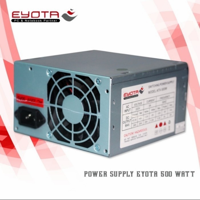 Power supply Eyota 500W Power supply PC CPU komputer 500watt