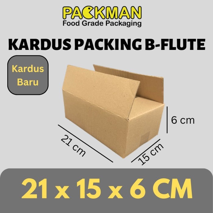 

KARDUS PACKING 21x15x6 cm / BOX KARTON CORUGATED B-FLUTE / PACKING ONLINE