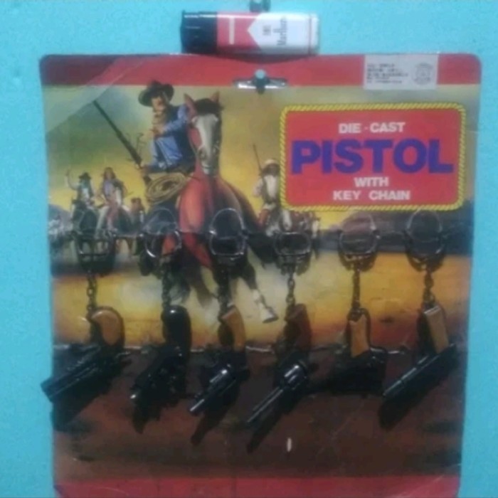 Paket 6 Pcs Mainan Diecast Metal Pistol Doblis Dompis Nos Jadul Lawas Termasuk Ppn-