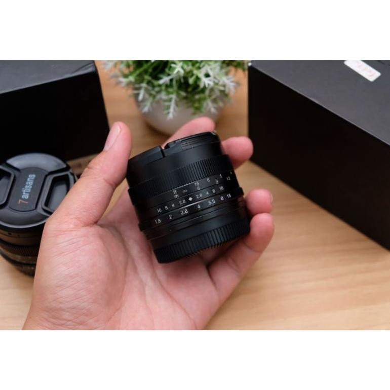 Kons Lensa Manual 7 Artisan 50Mm F1.8 Dan 25Mm F1.8 / 25 / 50 For Canon Eos M & Fujifilm