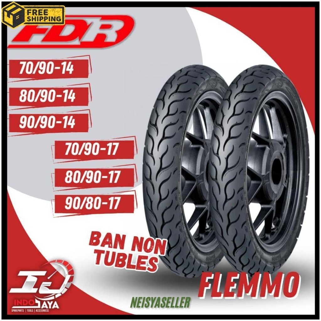 [Ready Cod] Ban Fdr Flemmo  ( 70/90 - 80/90 - 90/80 - 90/90 ) Ring 14 / Ring 17 / Ban Fdr Tubetype (