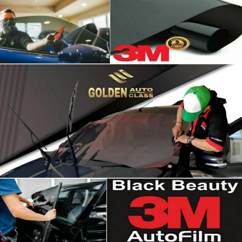 (POTONGAN HARGA) Kaca film Mobil 3M Black Beauty, Paket Kaca film Mobil, kaca film mobil depan, kaca
