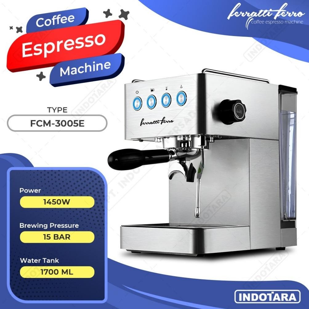 Ndala Ferratti Ferro Espresso Coffee Machine Fcm-3005E