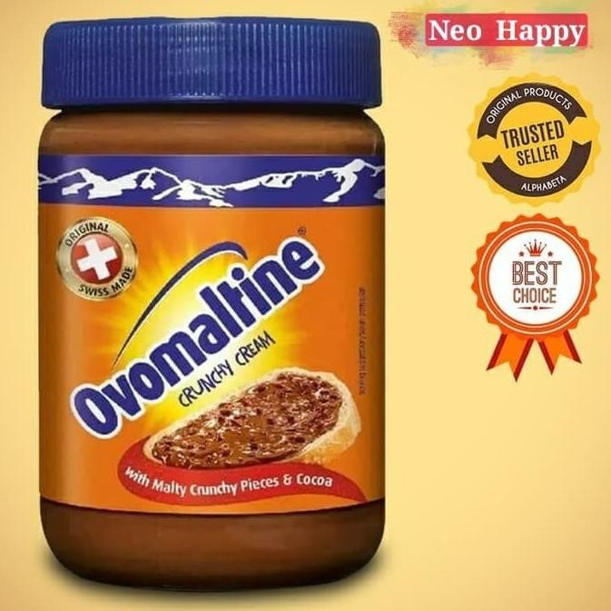 

ovomaltine crunchy spread cocoa cream selai coklat import 680