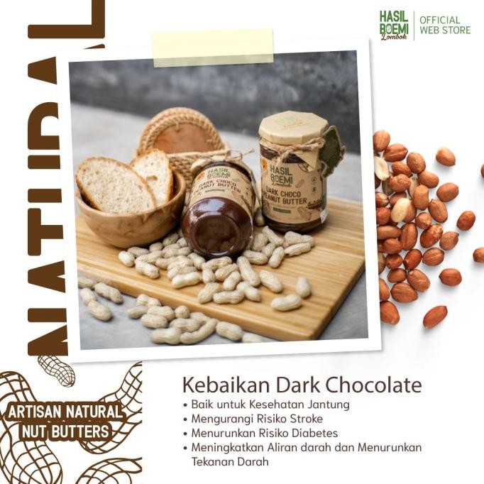 

Paket Dark Choco Peanut Butter & Peanut Butter (Organik) - Selai Cokelat Kacang & Selai Kacang Tanah