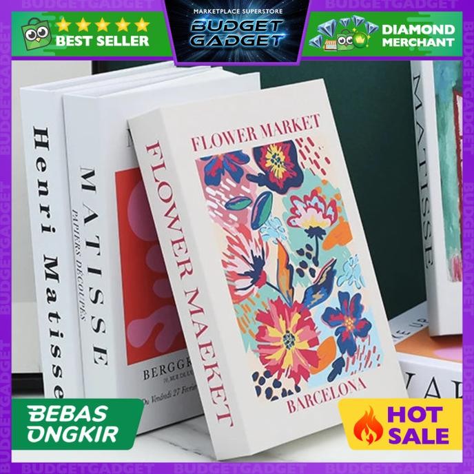 

TaffHOME VILEAD Buku Palsu Pajangan Penyimpanan Barang Dummy Organizer Hidden Storage Book