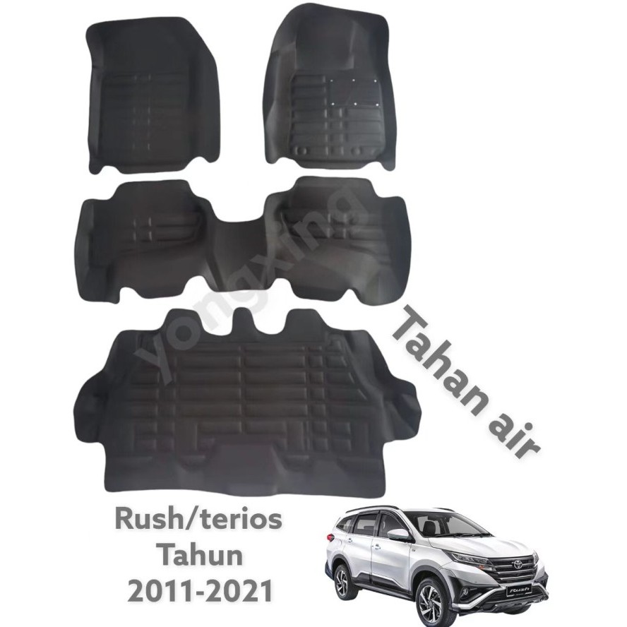 Karpet Mobil 5D Premium Toyota Rush/Terios 2 Baris