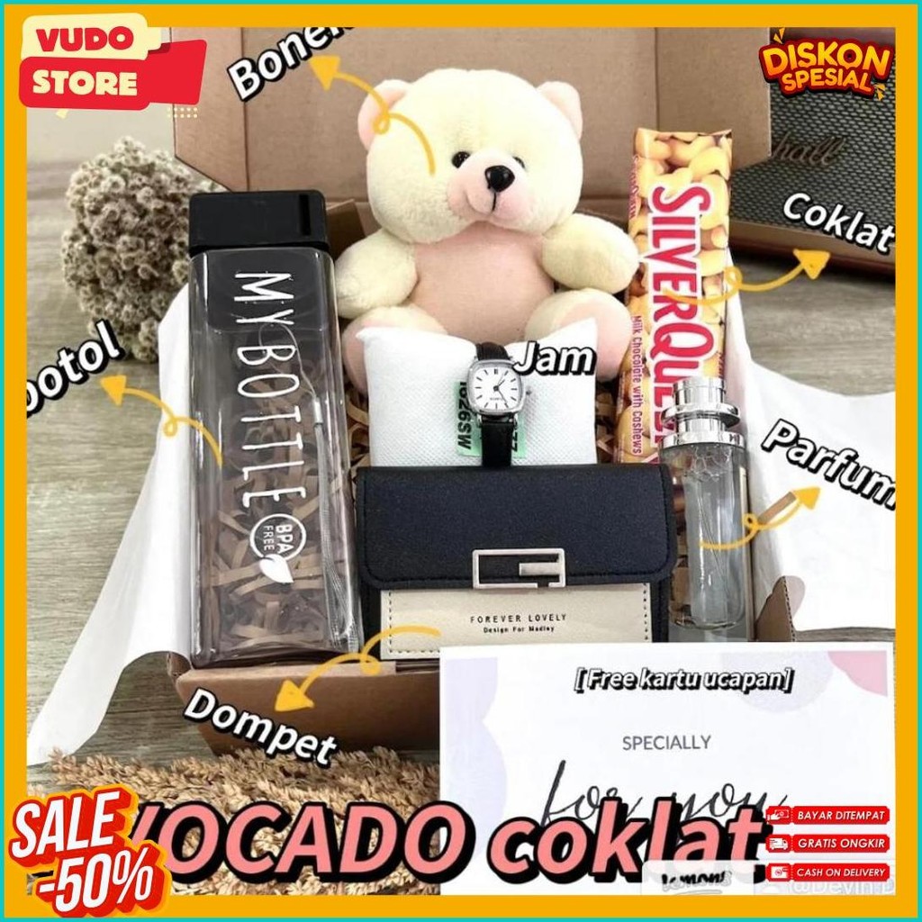 

[Btl] Kado Hampers Gift Box Hadiah Ulang Tahun Perempuan Wanita Cewek Wisuda Graduation Pernikahan (Lagi Diskon)