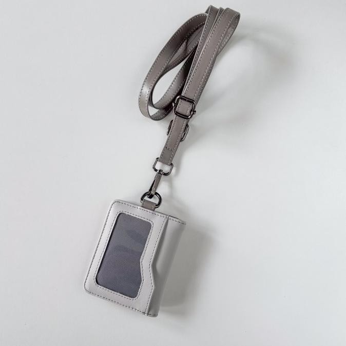 

BEBAS ONGKIR - ARUNA ID Card Holder w Bifold Wallet & Lanyard (Name Tag Kartu Dompet)