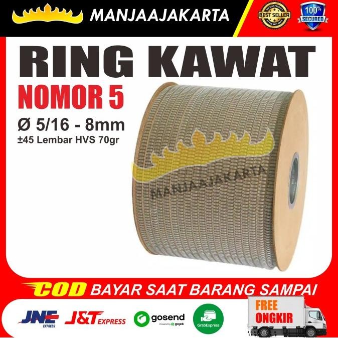 

TERMURAH - Spiral kawat roll 5/16 putih Radiance Ring Kawat spiral kalender murah