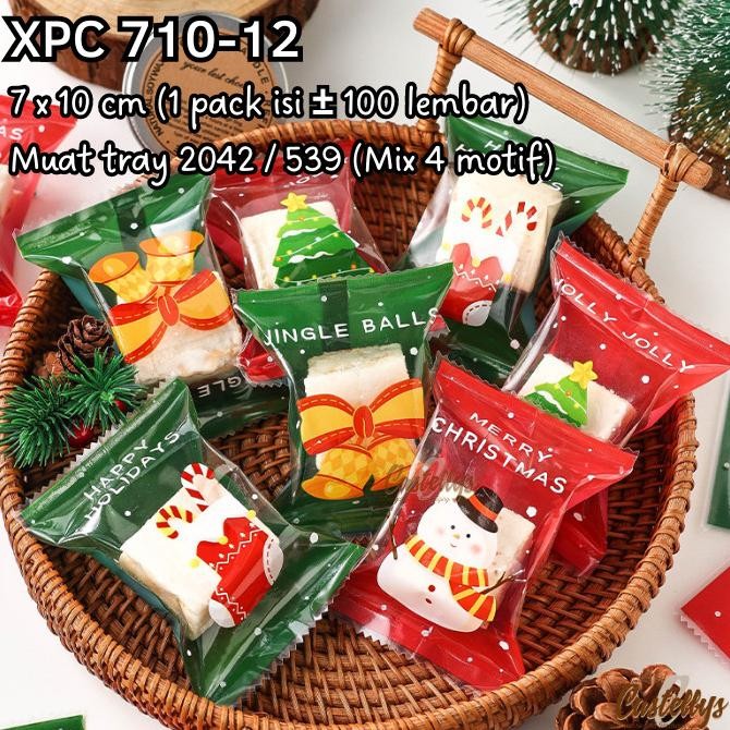 

+++++] Plastik Cookies Natal XPC 710-12 Kue Kering Nastar Nougat Christmas