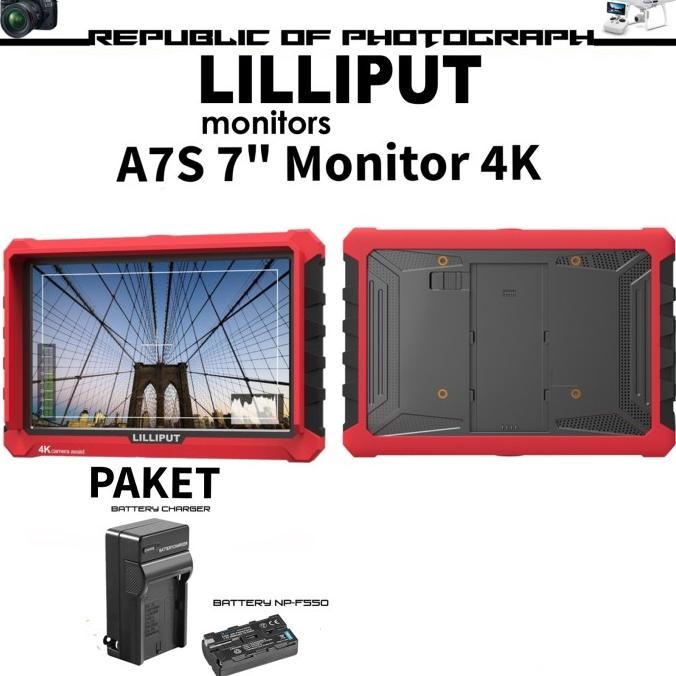 TERMURAH - LILIPUT A7S 7" Monitor 4K HDMI / LCD MONITOR LILIPUT A7S 4K