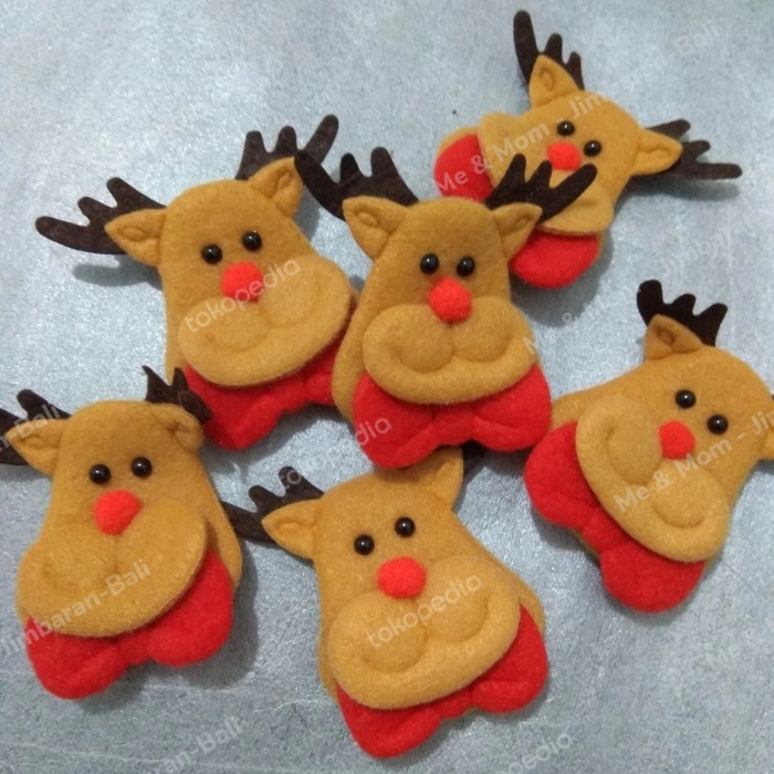 

Kualitas terbaik] 1pc rusa natal flanel busa tempelan aplikasi bahan craft
