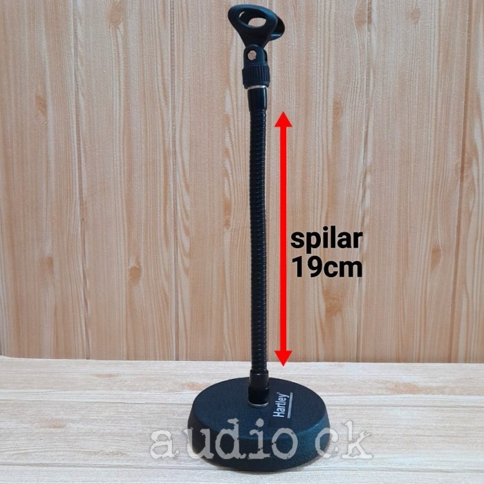 HARTLEY STAND MIC MEJA KAKI BULET FULL METAL