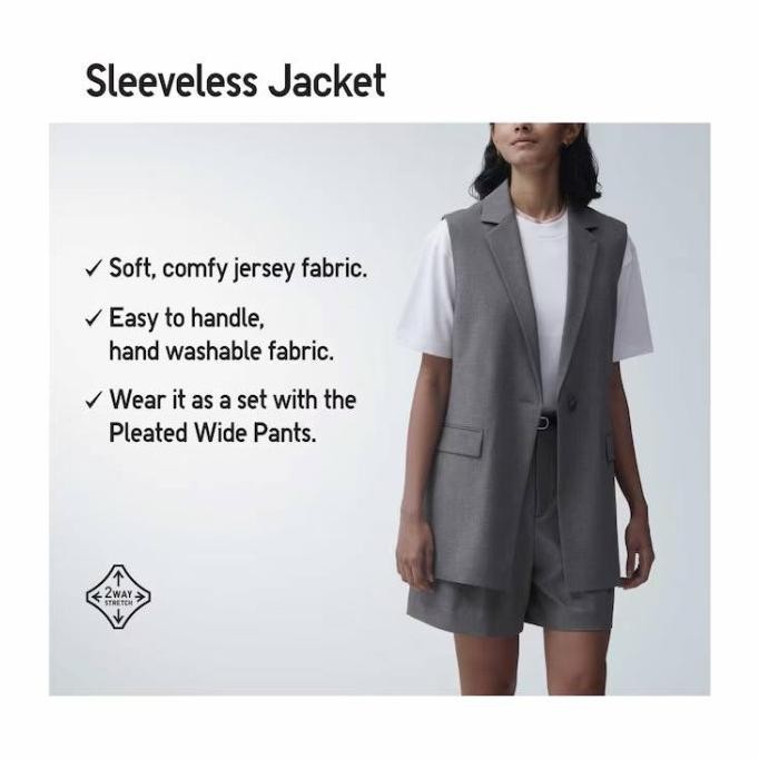 Rompi Wanita - Uniqlo Vest Tailor Suit Sleeveless Jacket