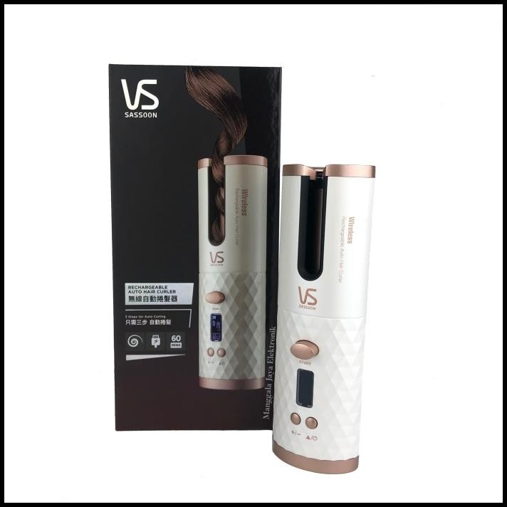 Vidal Sassoon Rechargeable Auto Hair Curler / Catok Curly Tanpa Kabel