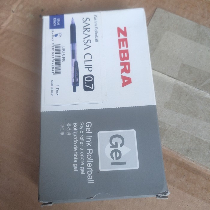 

Ready pulpen Ballpoint pen Zebra Sarasa Clip Gel 0,7 Biru harga satu lusin