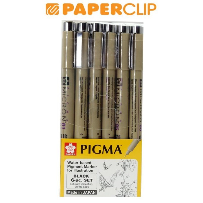 

Ready BALLPOINT SAKURA PIGMA MICRON XSDK-6A SET 6