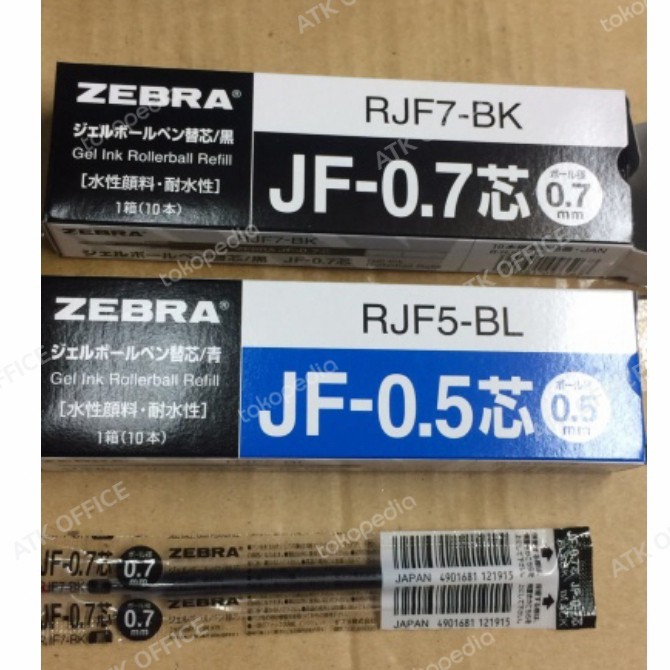 

Ready Refill Pulpen Sarasa 0.5 0.7 Zebra JF-0.5 JF 0.7 Sedus (10Pcs)HEMAT