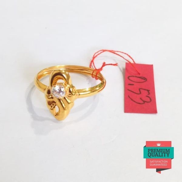 Grosir TERMURAH Cincin setengah gram emas asli Keren