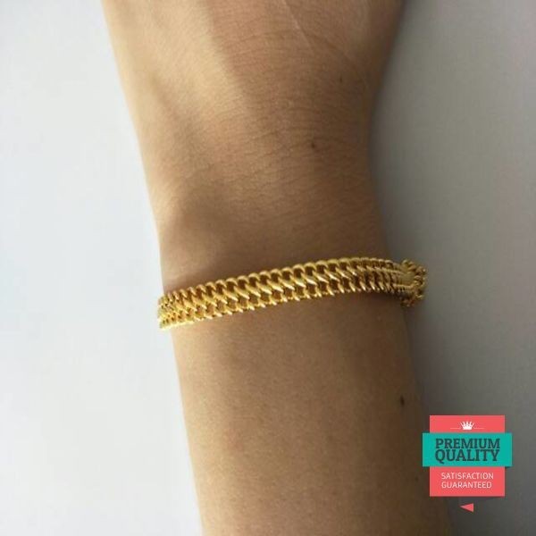 Murah gelang emas asli kadar 875 model holo super Keren