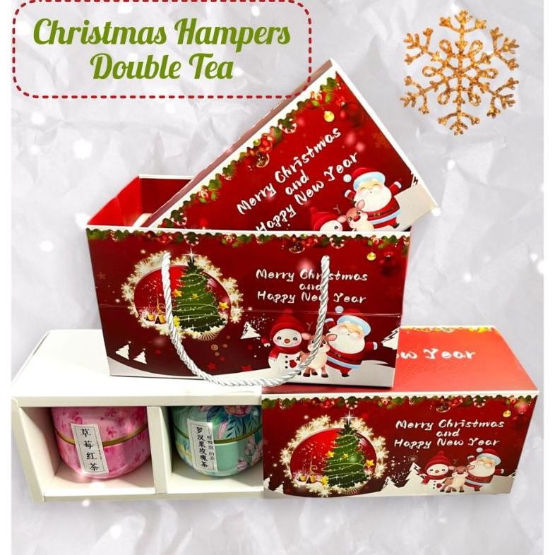 

Christmas Hampers Natal / Christmas Gift Kado Natal Duo Varian Tea Murah