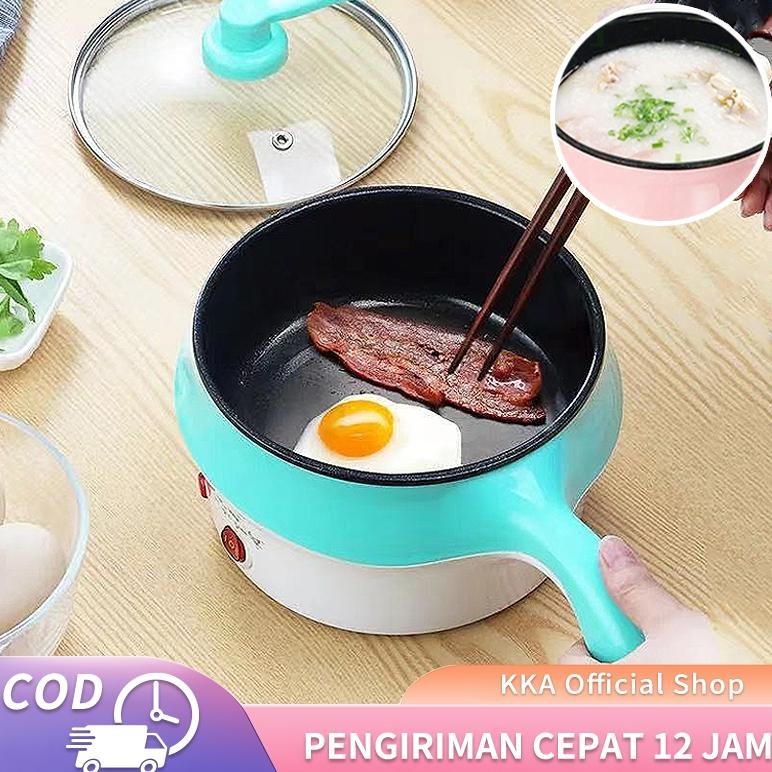 Panci Listrik Serbaguna Multifungsi Anti Lengket Free Kukusan Wajan Anti Lengket Steamer Stainless L