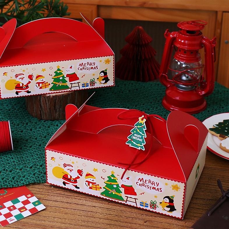 

New - Kotak Kue Natal - Kotak Kemasan Kue /Permen / Cupcake - Portabel Christmas Box - Kotak Hampers Natal Murah