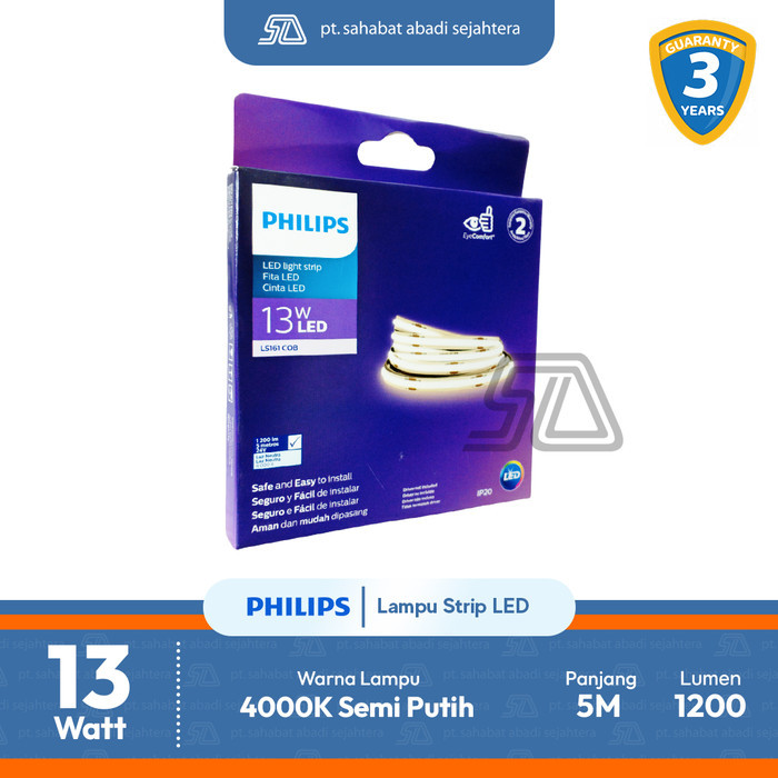 Philips Lampu Strip LS161 COB LED 13W 940 5M 24V Natural