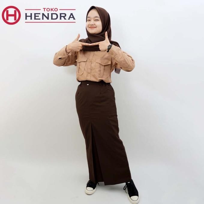 Baju Pramuka Penggalang Tangan Panjang Polos Tanpa Logo