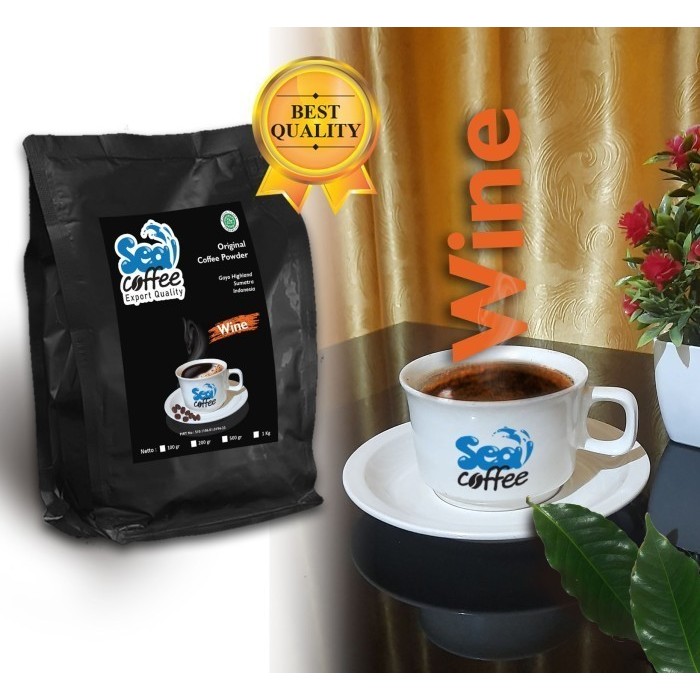 

Kopi Arabika Gayo Wine 100% Asli Bubuk/Roasted beans 1Kg