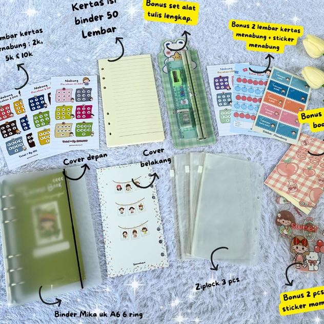 

Paket Binder Keuangan Nabung Lengkap Lucu A6
