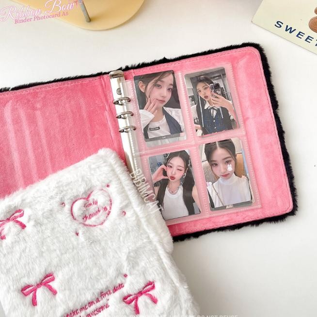 

Bibimcat - (A5 Size) Binder Photocard Ribbon Coquette A5 6 Ring / Album Pc Polaroid Bulu