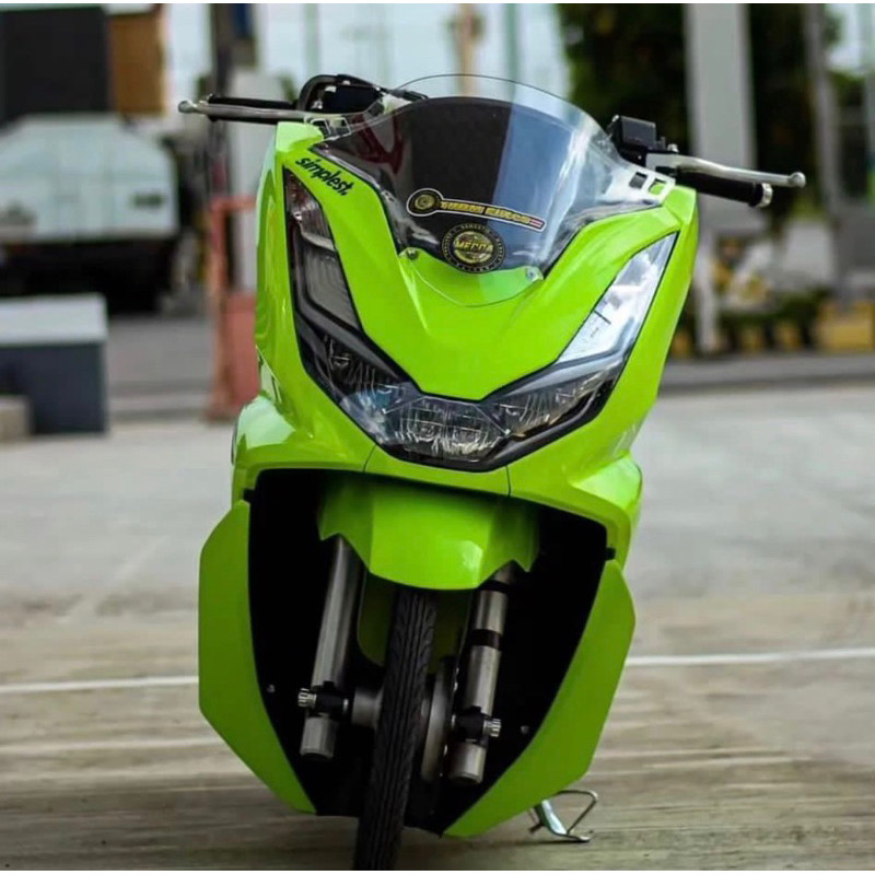 Visor PCX 160 HITAM - kaca depan PCX 160 - visor PCX 160 Bening - visor PCX 160 3mm - visor PCX 160 