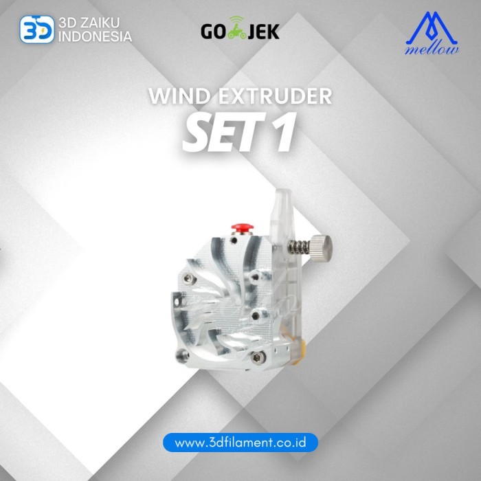 HARGA DISC - Mellow NF-BMG-WIND V6 Dual Drive BMG Extruder For Simple Installation