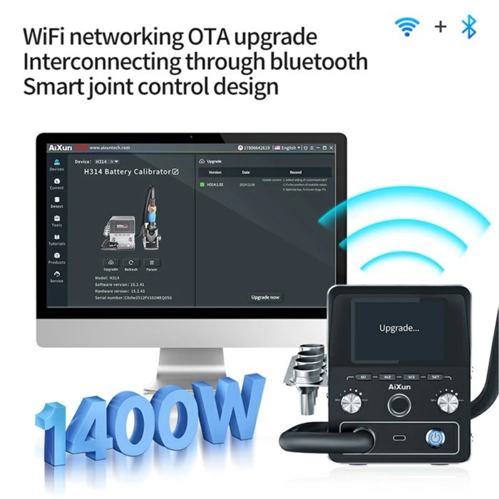 READY STOKKK Hot Air blower AIXUN H314 Intelligent Hot Air Gun