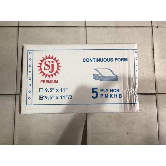 

NEW Kertas Continuous Form SJ 9.5 x 11 / 9.5 x 11.2 5 ply