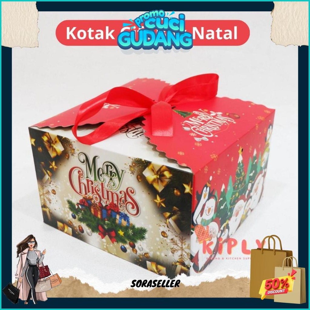 

Kotak Gift Box Natal/Hampers Natal/ Kotak Kado Natal/ Gift Box Souvenir Christmas/ Box Souvenir Kilat