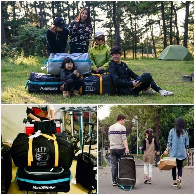 PROMO MURAH TAS KOPER LIPAT OUTDOOR NATUREHIKE 110L DUFFLE GYM BAG NH18X027