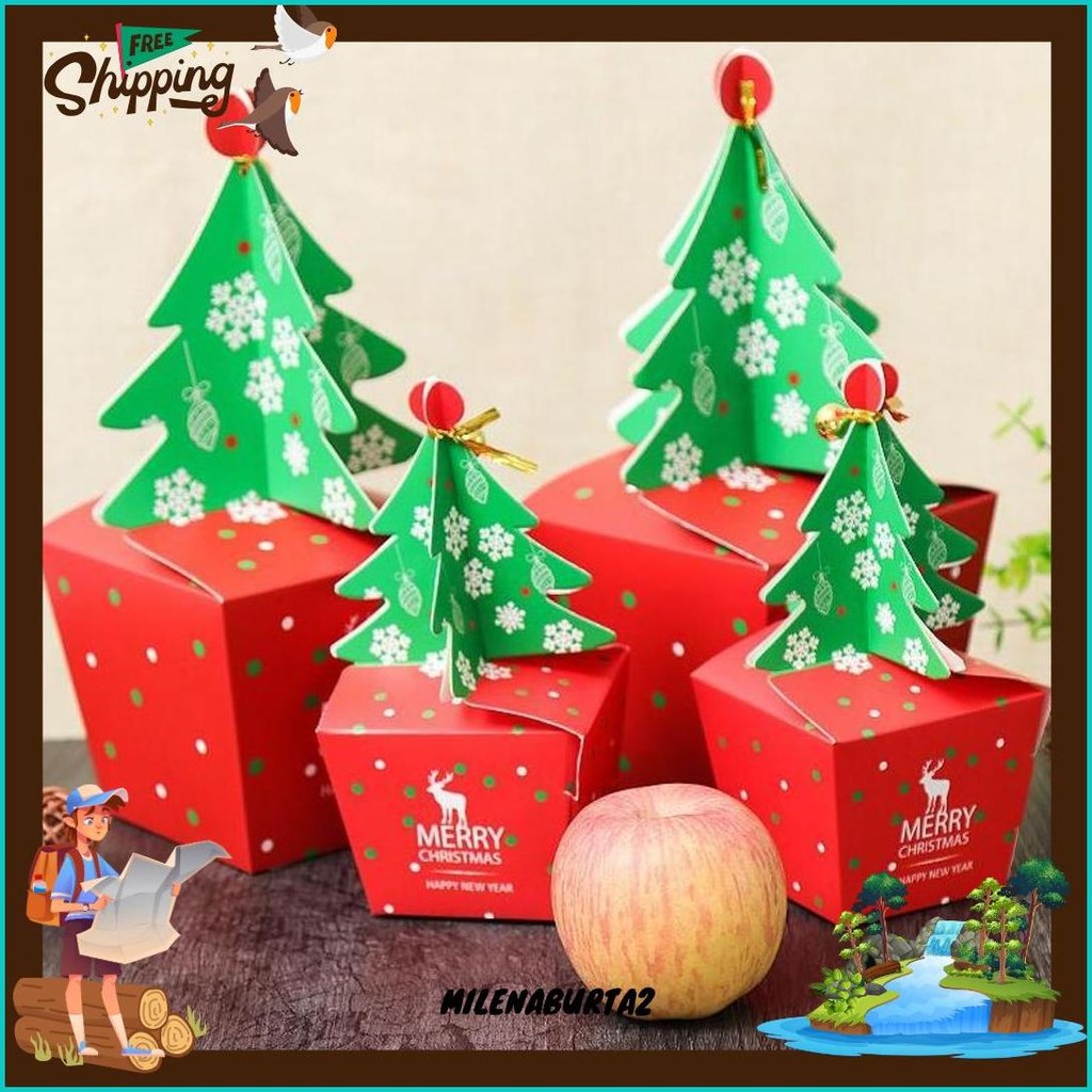 

Box Hampers Christmas / Box Hampers Natal Isi 5Pcs Murah