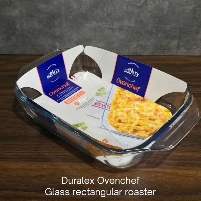 

TERBARU DURALEX OVENCHEF GLASS RECTANGULAR ROASTER 35X23CM FOR OVEN AND FREEZER