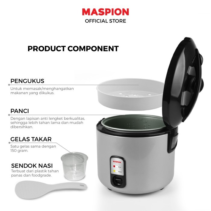 Maspion Rice Cooker Magic Com 2.5 Liter EX-2581