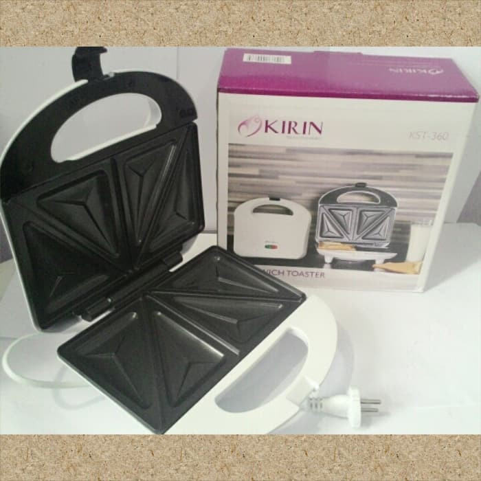 Sandwich Toaster / Pemanggang Roti Kirin KST-360 / Alat Panggang Roti