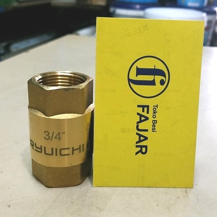 :::::::] Klep bawah pompa air kuningan foot tusen valve 3/4 shimizu sanyo dab