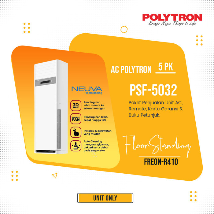 READY STOKKK AC FLOOR STANDING 5 PK POLYTRON PSF-5032