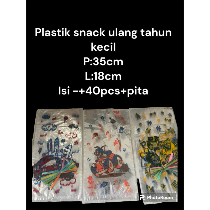 

[READY] plastik snack ulang tahun kecil isi 40pcs