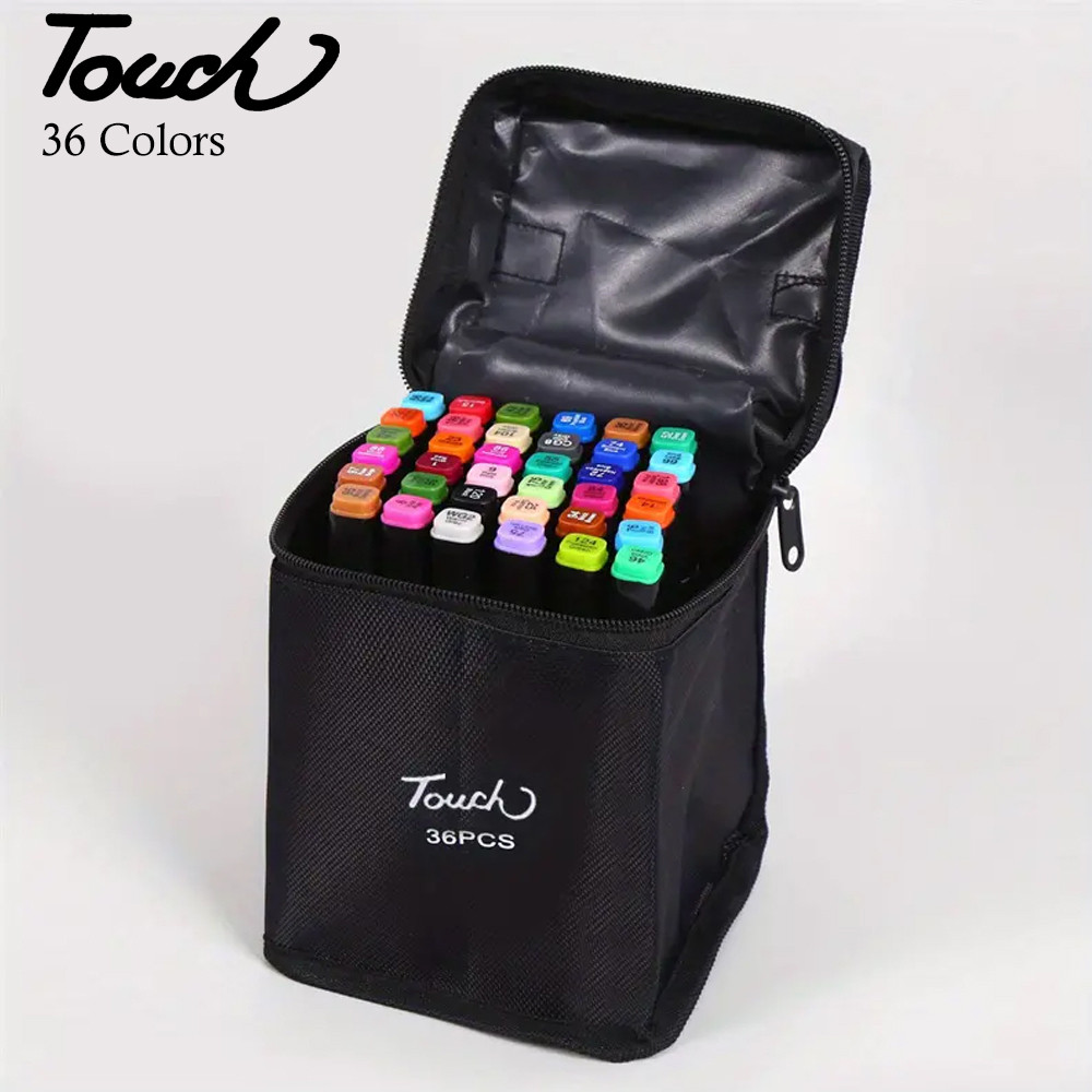 

[Grosir Bane] Touch Spidol Dual Side Fine Art Brush Art Marker Set 36 Warna - CY-006